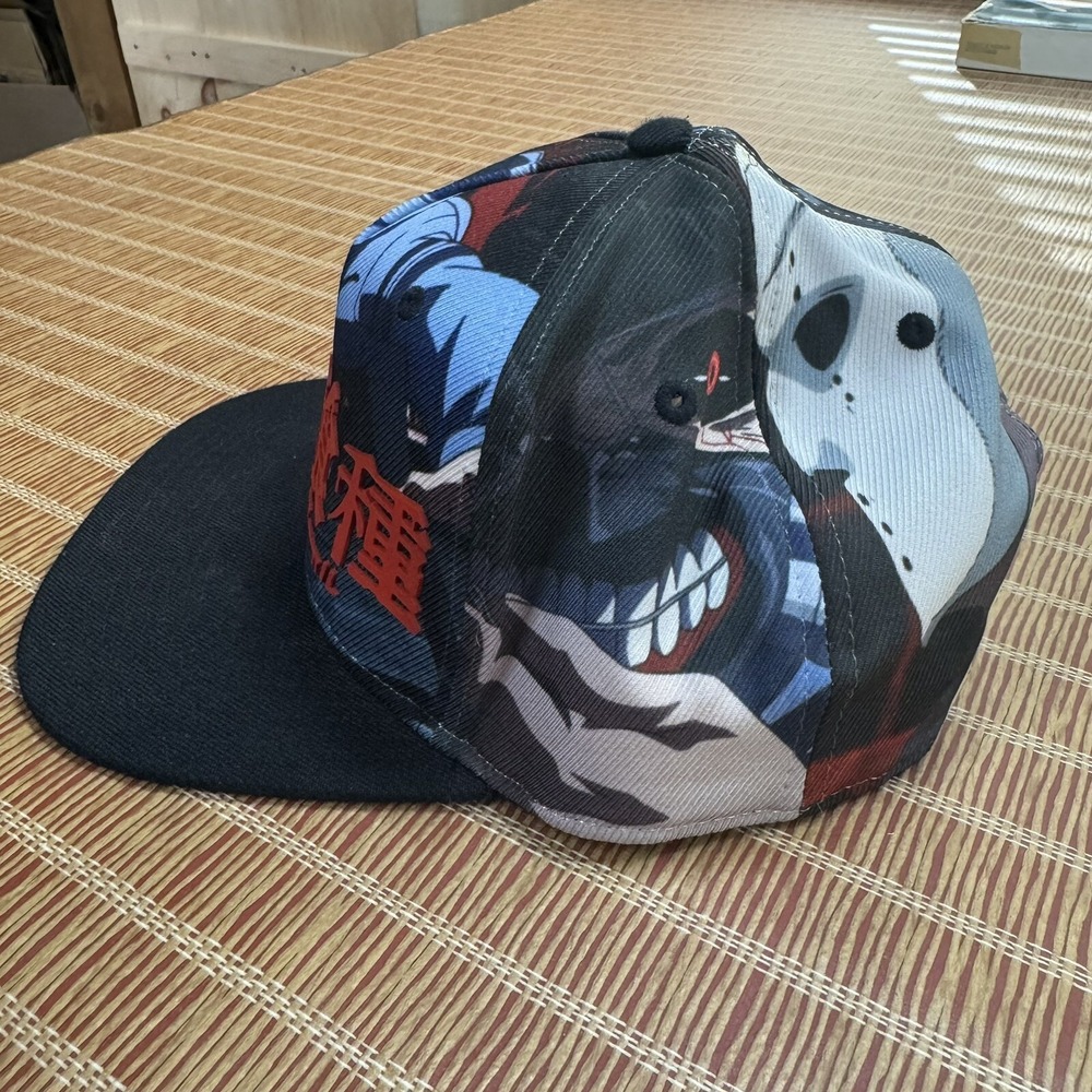 Bioworld Tokyo Ghoul Baseball Hat Flat Bill Snapback Ken Kaneki Eto Yoshimura - Picture 4 of 6